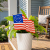 1776 American Flag Outdoor Garden Sign