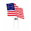 1776 American Flag Outdoor Garden Sign