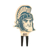 Michigan State Sparty Head Color Plant Stake
