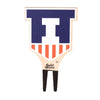 University of Illinois Victory Badge Color Plant Stake