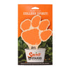 Clemson University Tiger Paw Color Plant Stake