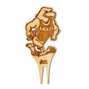 Georgia Southern Strutting Gus Natural Wood Plant Stake