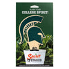Michigan State Spartan Helmet Color Plant Stake