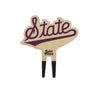 Mississippi State Script Color Plant Stake