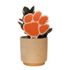 Clemson University Tiger Paw Color Plant Stake