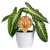 Louisiana State University Tiger Head Natural Wood Plant Stake