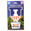 University of Illinois Victory Badge Color Plant Stake