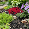 University of Arkansas Running Razorback Garden Sign