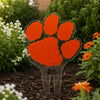 Clemson Tiger Paw Garden Sign