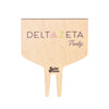 Delta Zeta Sign Color Plant Stake