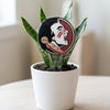 Florida State University Seminole Head Acrylic Plant Stake