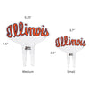 University of Illinois Script Acrylic Plant Stake