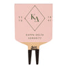 Kappa Delta Sorority Color Plant Stake