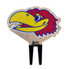 University of Kansas Jayhawk Head Color Plant Stake