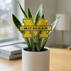 Michigan Logo Acrylic Plant Stake