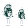 Michigan State Sparty Head Acrylic Plant Stake