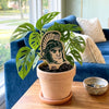 Michigan State Sparty Head Color Plant Stake