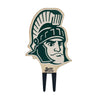 Michigan State Sparty Head Color Plant Stake