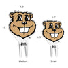 University of Minnesota Gopher Head Acrylic Plant Stake
