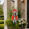 Oklahoma State Pistol Pete Garden Sign