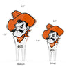 Oklahoma State Pistol Pete Acrylic Plant Stake