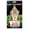 Pi Beta Phi Crest Natural Wood Plant Stake