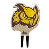 Rowan University Owl Head Color Plant Stake