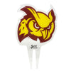 Rowan University Owl Head Color Plant Stake