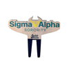 Sigma Alpha Sorority Color Plant Stake