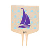 Tri Sigma Sailboat Color Plant Stake
