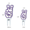 TCU Hand Acrylic Stake