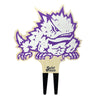 TCU Horned Frog Color Plant Stake