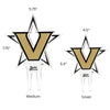 Vanderbilt University Star V Acrylic Plant Stake