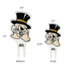 Wake Forest University Deacon Head Acrylic Plant Stake