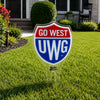 West Georgia "Go West" Garden Sign