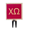 Chi Omega Sign Color Plant Stake